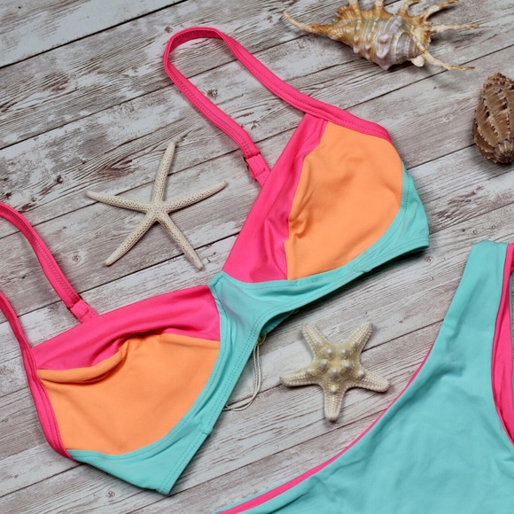 Bikini set Neon top & bottom - 2 piece - Picture 3 of 14